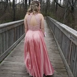 Pink Sherri hill prom dress